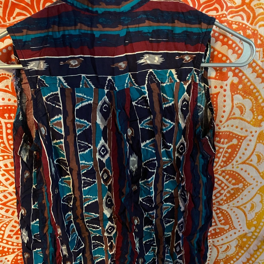 tribal button up